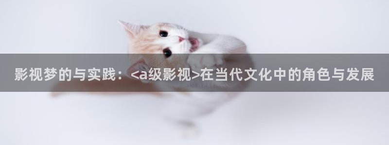 午夜神马我不卡：影视梦的与实践：<a级影视>在当代文化中的角色与发展